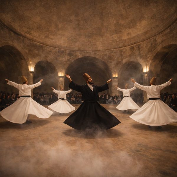 Cappadocia Whirling Dervish Ceremony Cappadocia Whirling Dervish Ceremony traditional Sema show in cave hall
